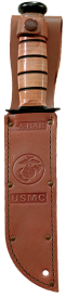 Short Brown Leather USMC Sheath