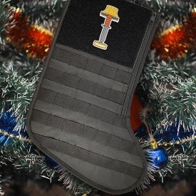KA-BAR Stocking and Patch Above Fire